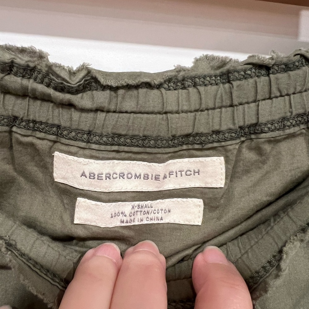 A&F Olive Green Ruffle Skirt - Picture 5 of 7